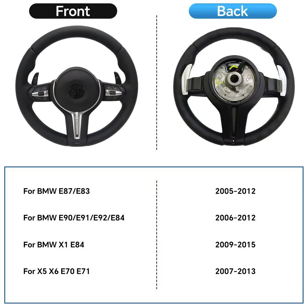 Interieur M Serie Lederen Stuurwiel Voor BMW M3 M5 F20 F22 F23 F30 F33 F34 X1 F48 X5 F15 X3 F25 F80 E90 E70 E84 Met Peddels