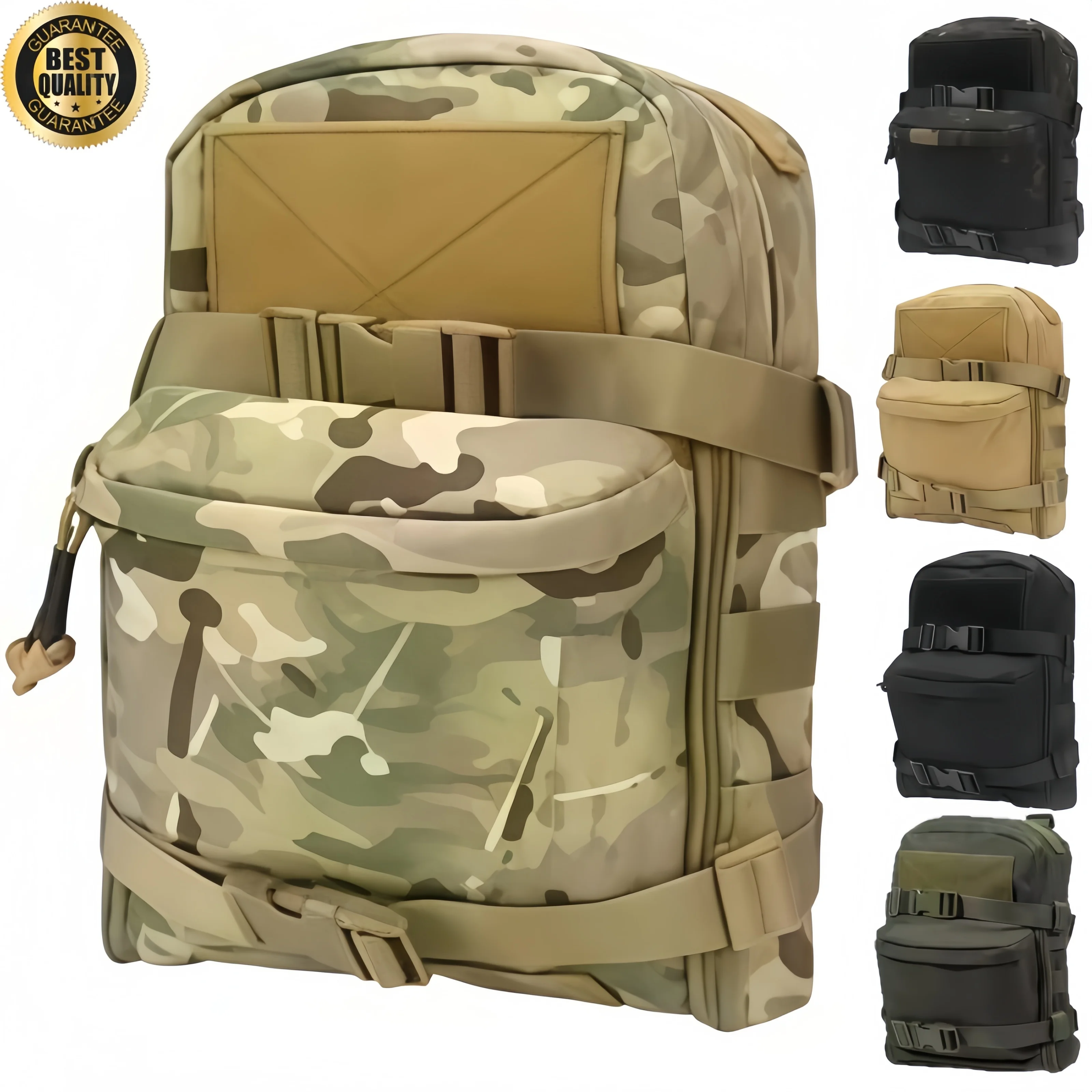 

Tactical Hydration Backpack Combat Training Assault Molle Bag Outdoor Hunting Vest Back Plate Carrier Water Bag