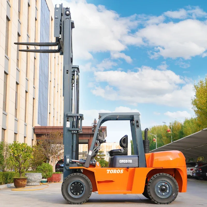 Customizable China New Cheap Forklift 4WD Diesel Forklift 3 Ton 7 Ton 5 Ton Diesel Forklift for Sale