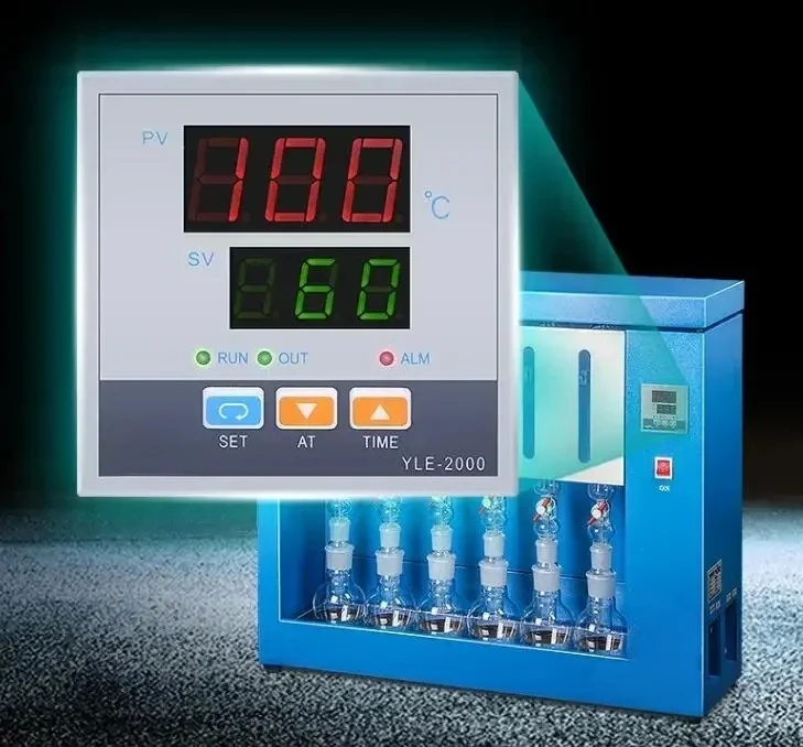Digital Crude Fat Analyzer Meter Tester for Grain,Food,Feed,Fuel and Various Oil Products Test 6 Samples At Same Time SZF-06A