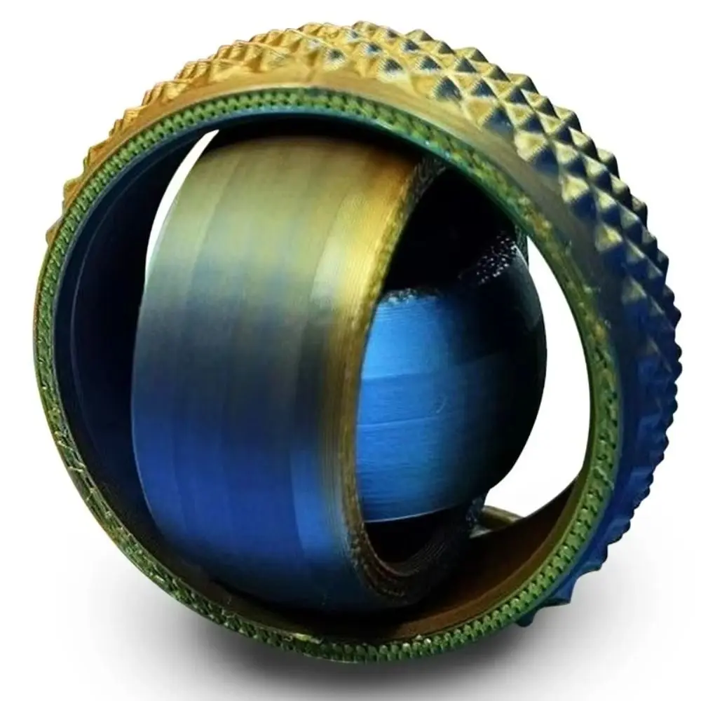 Nuovo giocattolo in plastica con sfera rotante stampata in 3D, giroscopio rotante con punta delle dita, decompressione multifunzione