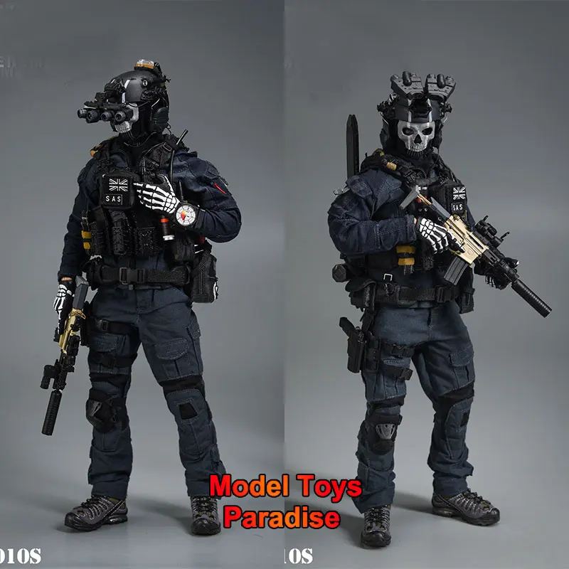 

Коллекционная фигурка EASY&SIMPLE ES GA1010S 1/6 SAS Night Battle Ghost BRAVO 0-7, 12-дюймовая модель солдата, подарок