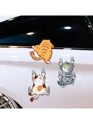 등산 고양이 동물 스타일링 스티커 재미 있은 애완 동물 고양이 자동차 스티커 자동차 바디 장식 자동 장식 액세서리 자동차 액세서리