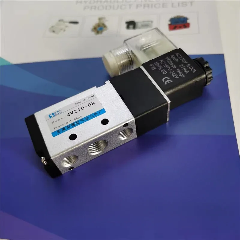 

4v210-08 solenoid valve 4v21008B/A 4v210-06 two-position five-way