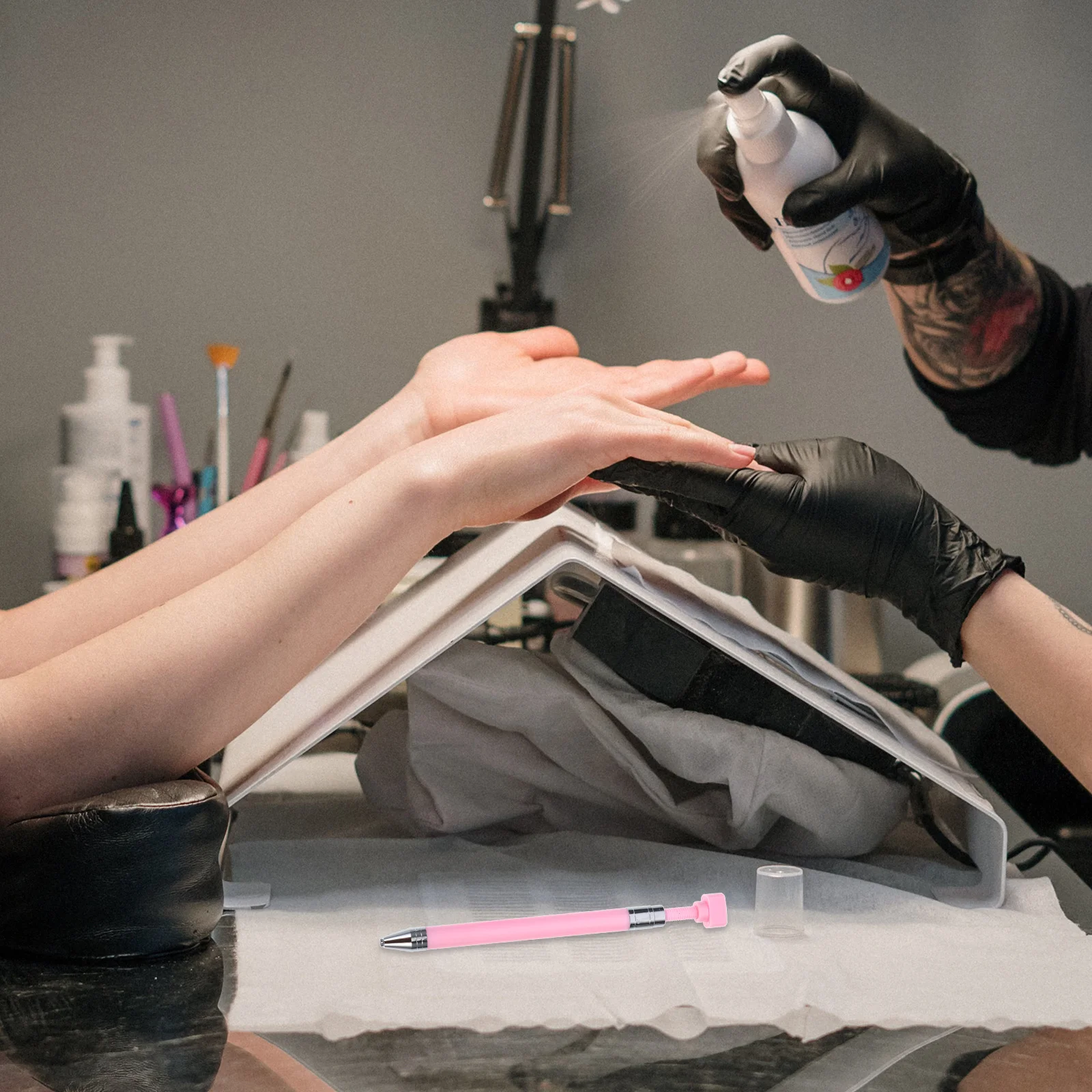 1 set penna da trapano ergonomica leggera liscia per fai da te diamante arte unghie artigianale ricaricabile durevole strumento di perforazione in plastica manicure