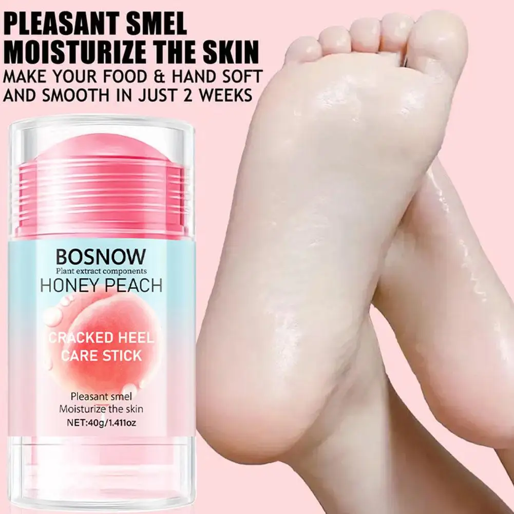 1/2/4pcs Foot Cream Feet Hydrating Treatment Rolls Acid Intensive For Cracked Heels Peach Foot Moisturizing Cream