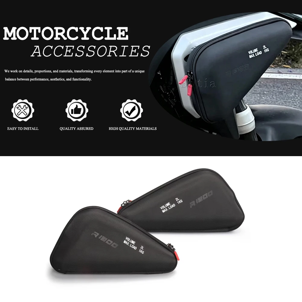 New R1300GS 2023 2024 2025 Left Right Radiator Cowl Bags Side Fairing Tool Bag 1KG Motorcycle For R 1300 GS GS1300 R 1300GS