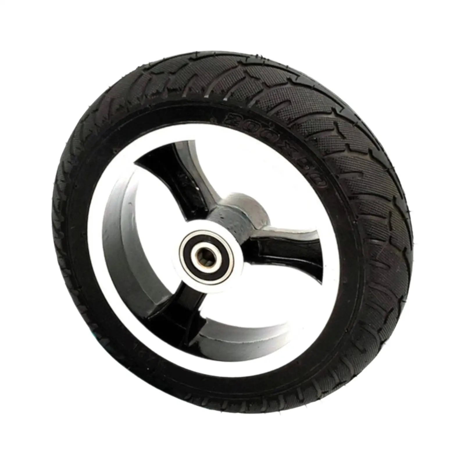 Electric Scooter Solid Tire Replacement Easy to Install Wheel Tyre and Hub