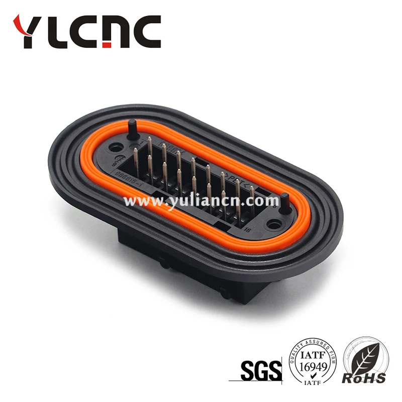 YLCNC 2-968814-2 1set 16pins Engine Control Unit ECU ECM PLD Computer Board Control Module Connector 968815-1