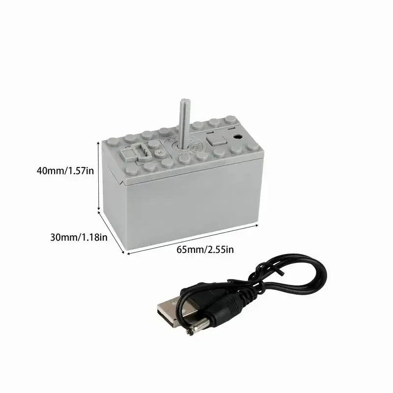 MOC-piezas de alta tecnología, caja de batería de litio recargable, bloques, herramienta de potencia para coche/Motor de tren, bloques de construcción PF, accesorios de juguete