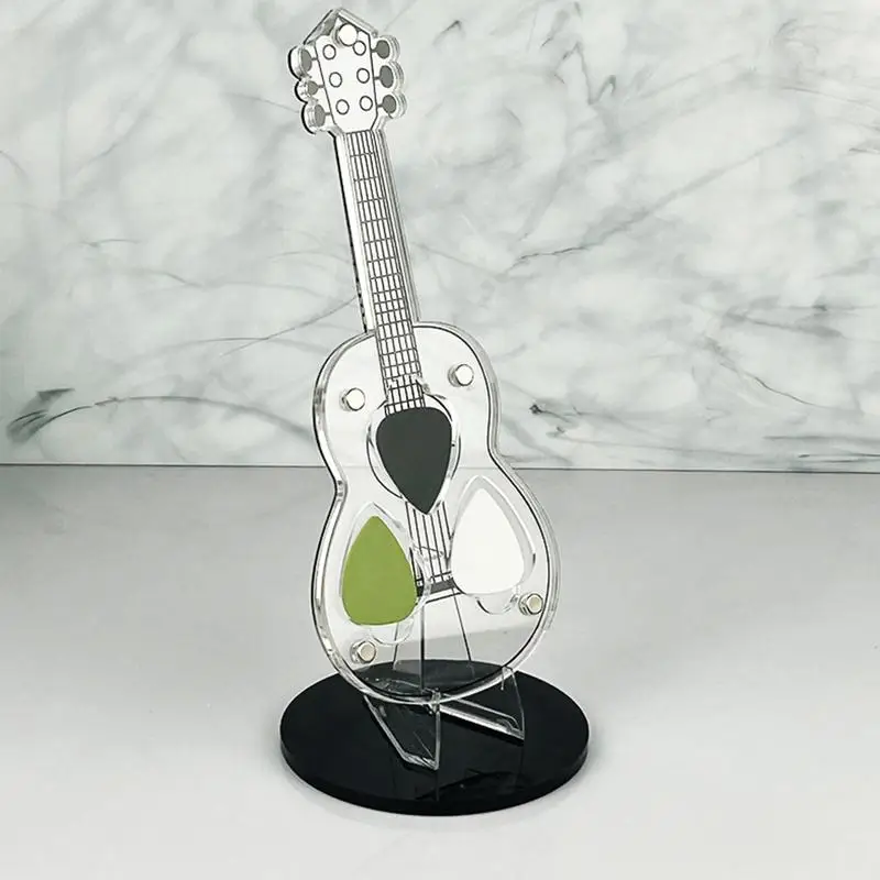 Pick Holder Clear Display Frame Stand Holder For Guitar Pick Compact Collectible Pick Holder Efficient Guitar Picks Storage For