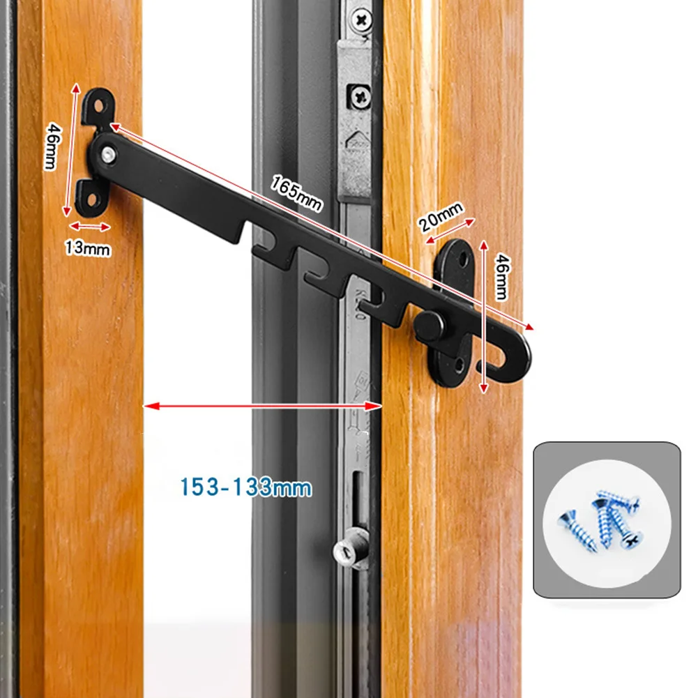 Strong Wind Protection For Home Windows Window Adjuster Folding Window Limiter Adjustable Limits Carbon Steel Material