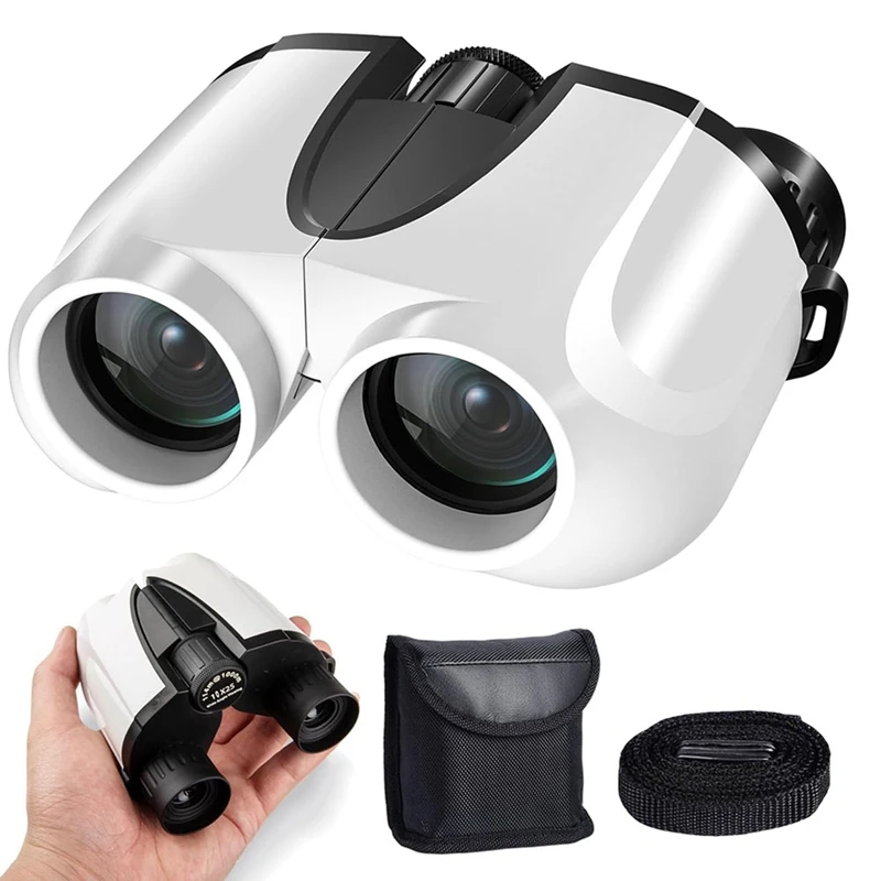 Binóculos compactos à prova d'água 10x25, com visão noturna de baixa luz para esportes ao ar livre, concerto e observação de pássaros