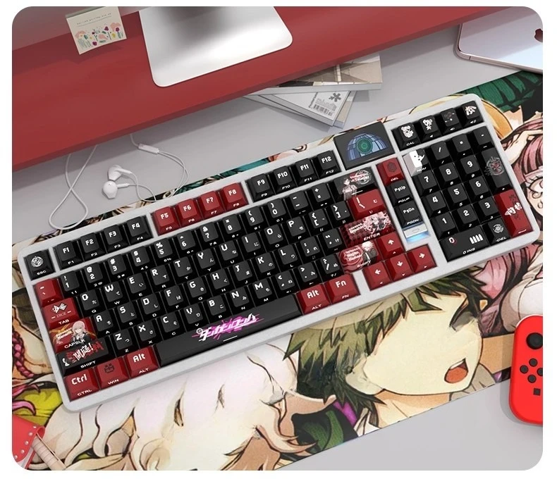 

Anime Gaming Theme Keycaps Customized PBT Cherry Profile Keyboard Cap for Mechanical Keyboard Gift
