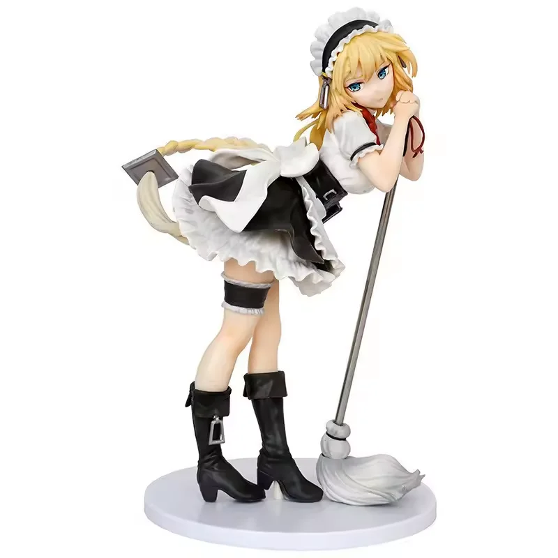 Anime Game Girls Frontline Gr G36 Action Figure Cute Broom Maid Outfit Standing Pvc Model Desktop Ornament Collection XMAS Gift