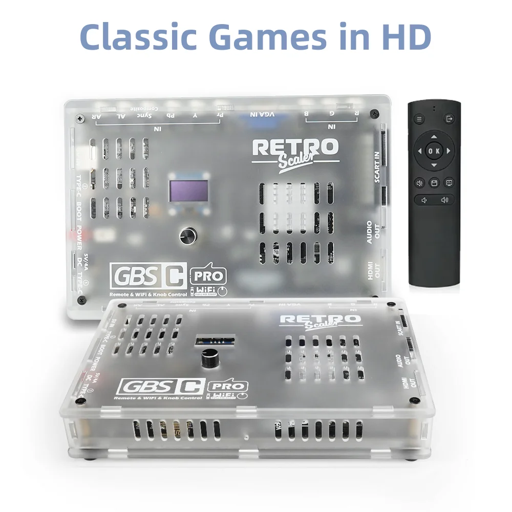 محول فيديو RetroScaler GBS Control Pro GBSC، محول إشارات RGBS VGA Scart Ypbpr، محول إشارات مركبة S-Vide إلى HDMI ™ لجهاز ألعاب ريترو