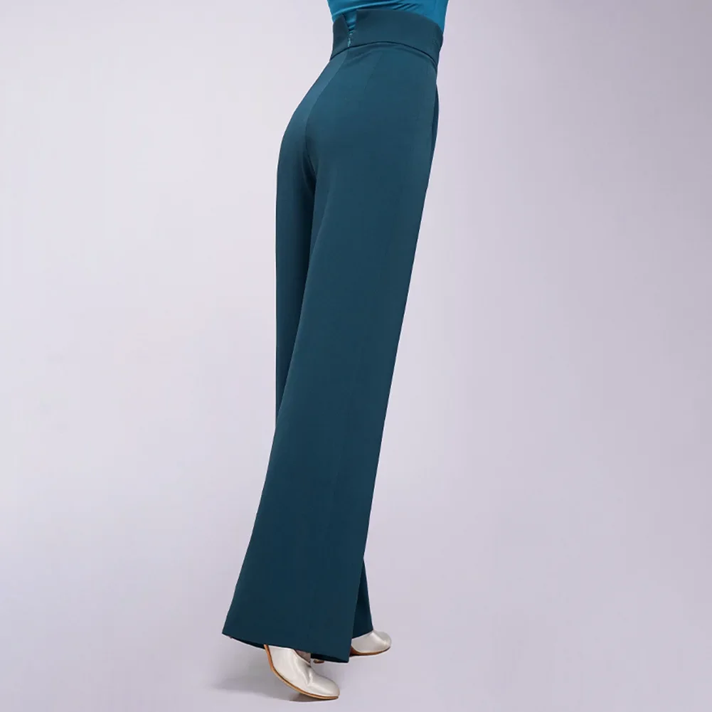 نمط جديد السراويل اللاتينية الرقص السراويل الرياضية السراويل الخامس على شكل واسعة الحواف الدنيم المرأة السامبا التخسيس السراويل المستقيمة #4