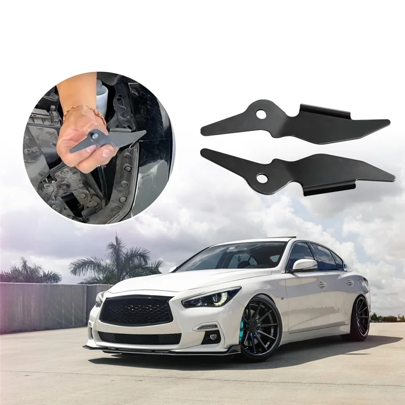 

Car Front Bumper Side Bracket 1 Pair Ear 62223-4GA0A 62222-4GA0A For Nissan Infiniti Q50 2014-2022
