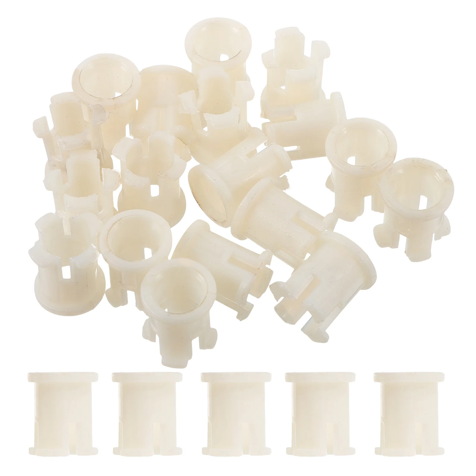 

20 Pcs Pole Caster Rubber Cap Sleeve Inserts Socket for Home Plastic Mounting Chair Leg