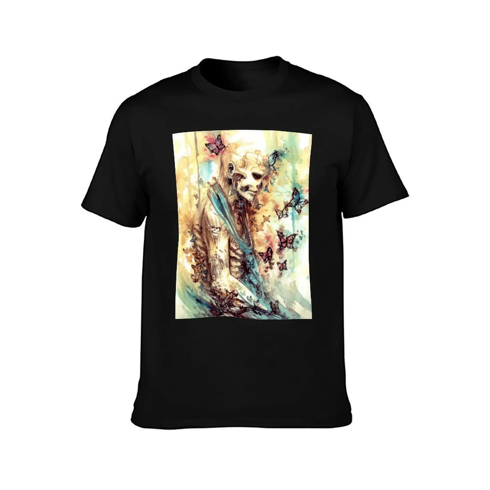 Rick Genest - Zombie boy T-Shirt, Summer Casual Cotton Tee, Oversized Streetwear Tops, Vintage Graphic Print, Unisex Men Women