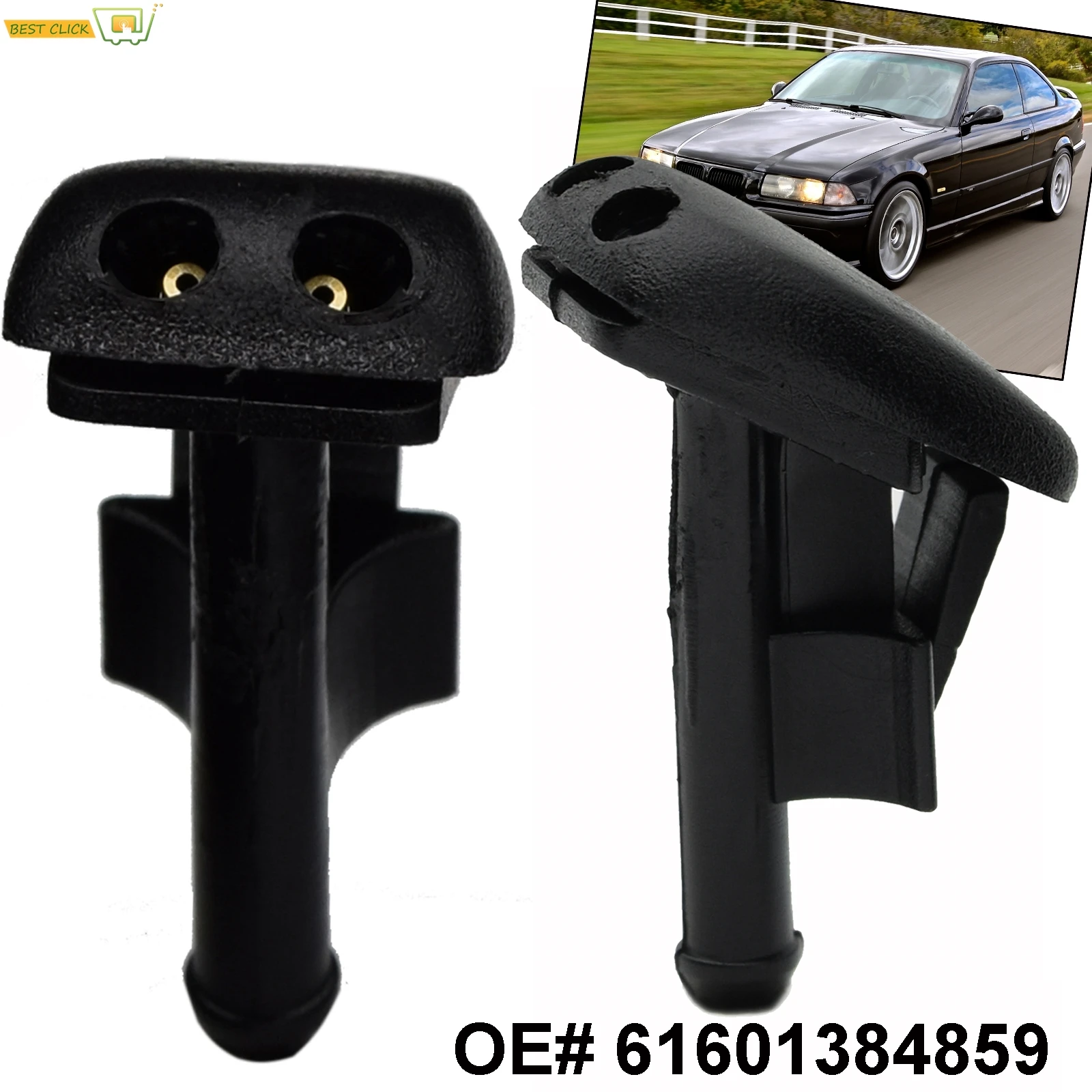 Xukey Windscreen Washer Jet Nozzle Sprayer For BMW E36 M3 Z3 318i 318is 318ti 323i 323is 325i 325is 328i 328is Front Window Set