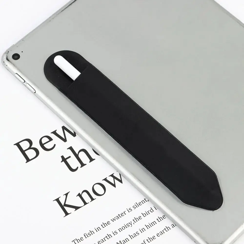 

Anti-Lost Adhesive Pencil Case Solid Color Dust Proof Stylus Pen Pouch Capacitive Pen Holder