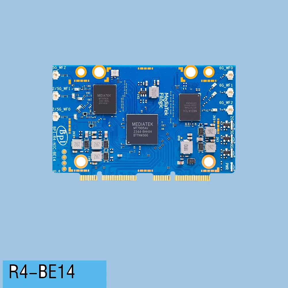 Banana Pi BPI-R4 WiFi 7 Module with 6 Antennas