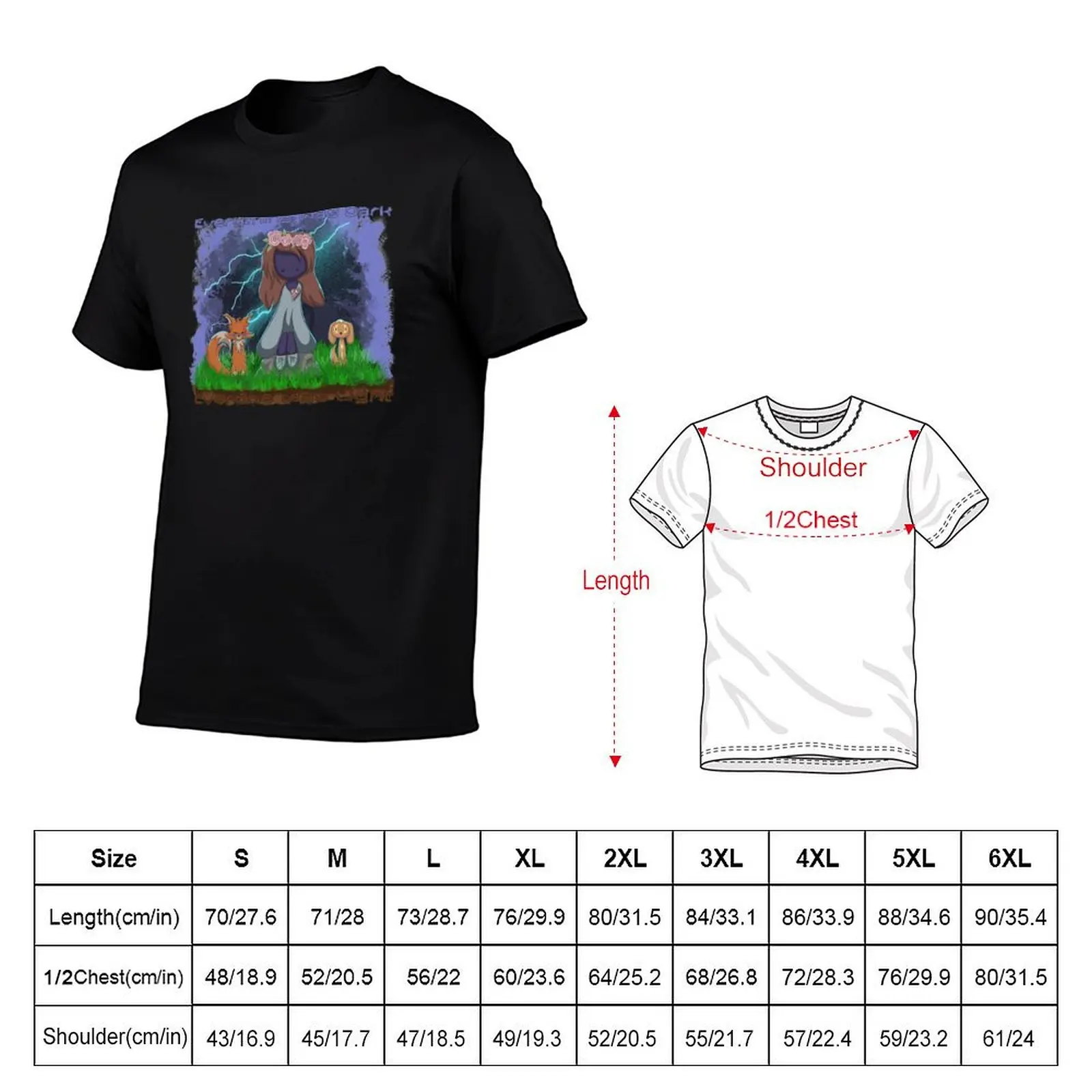 Everything was Dark T-Shirt blue archive aesthetic clothes Short sleeve tee men