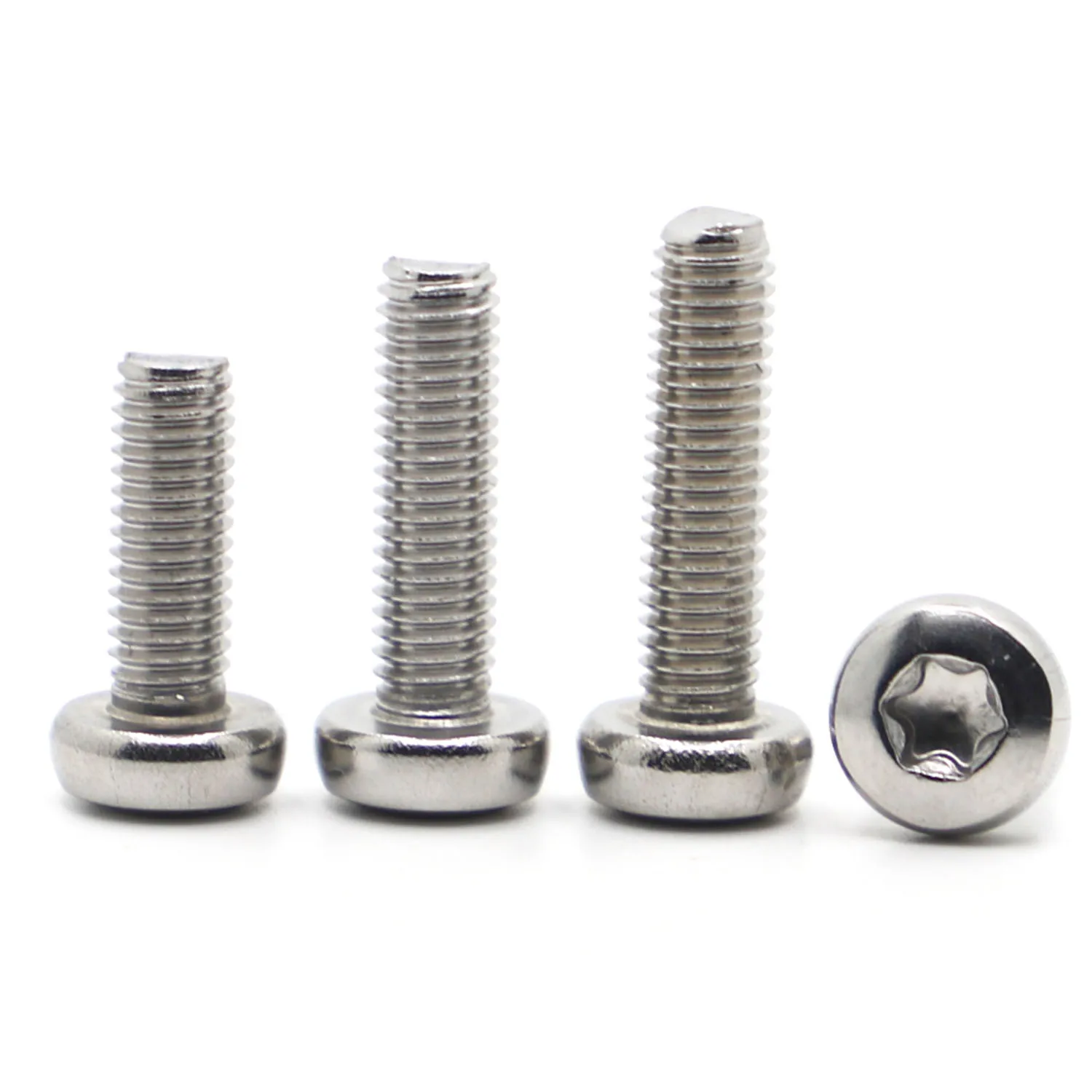 

5-50pcs M1.4 M1.6 M2 M2.5 M3 M4 M5 M6 M8 304 A2-70 stainless steel GB2672 Six-Lobe Torx Pan Head Screw Bolt Six Lobe Round