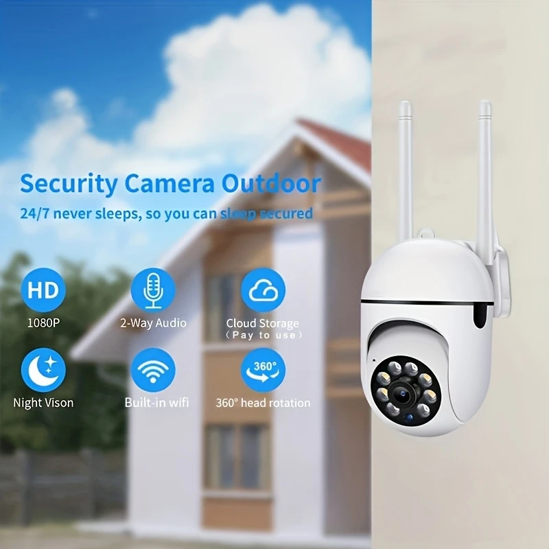 2 Pcs Ease Life App 1080P WiFi Bulb Surveillance Camera Color Night Vision Motion Tracking Outdoor Security Monitor Camera Y108 view 6
