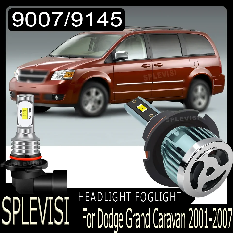 

long lifetime Effortless Setup Smooth Night Driving LED Headlight fog For Dodge Grand Caravan 2001 2002 2003 2004 2005 2006 2007