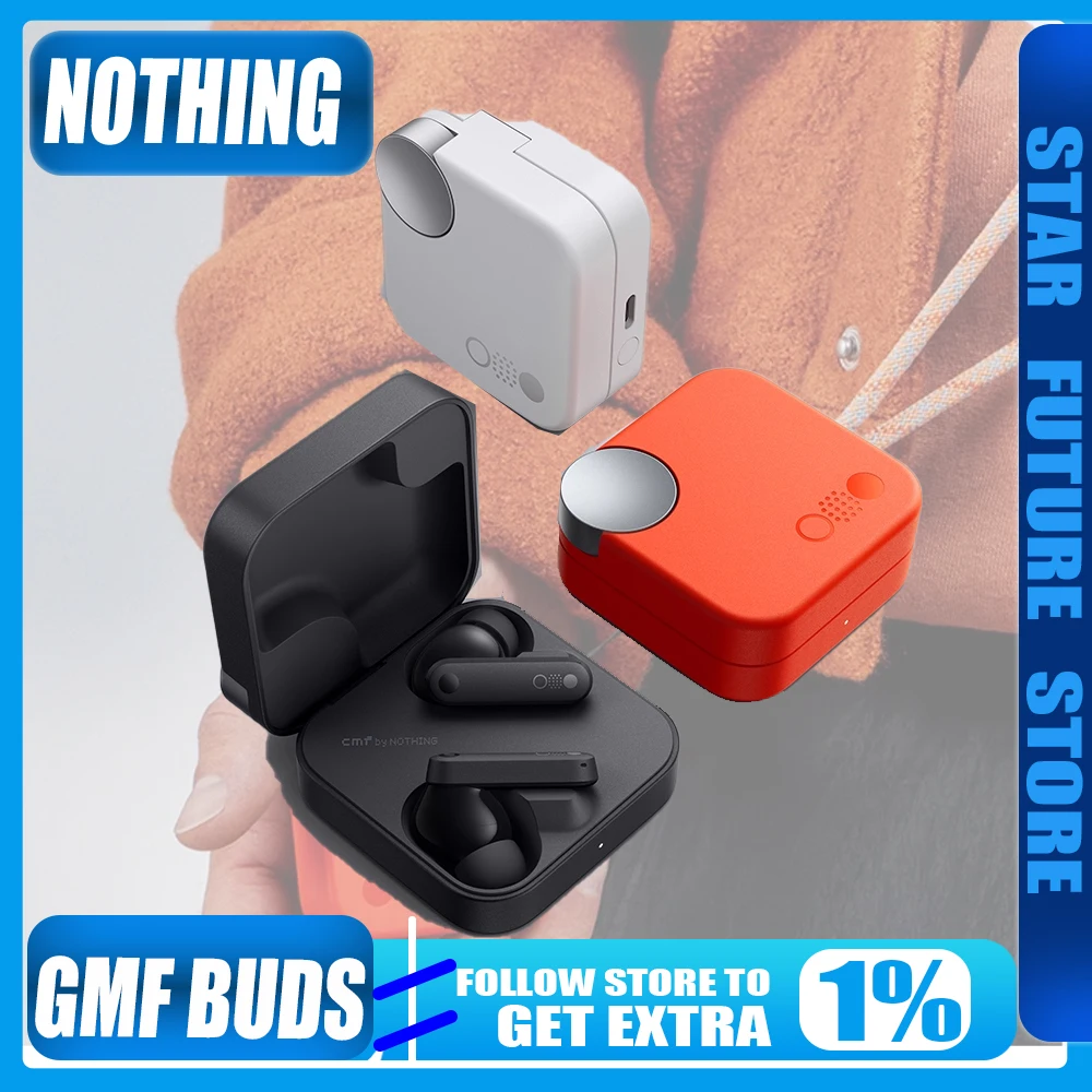 سماعة أذن لاسلكية CMF من Nothing Buds مزودة بتقنية البلوتوث 5.3 42dB ANC وإلغاء الضوضاء النشط 12.4 ملم لسائقي الألعاب الرياضات الإلكترونية IP54 Glob