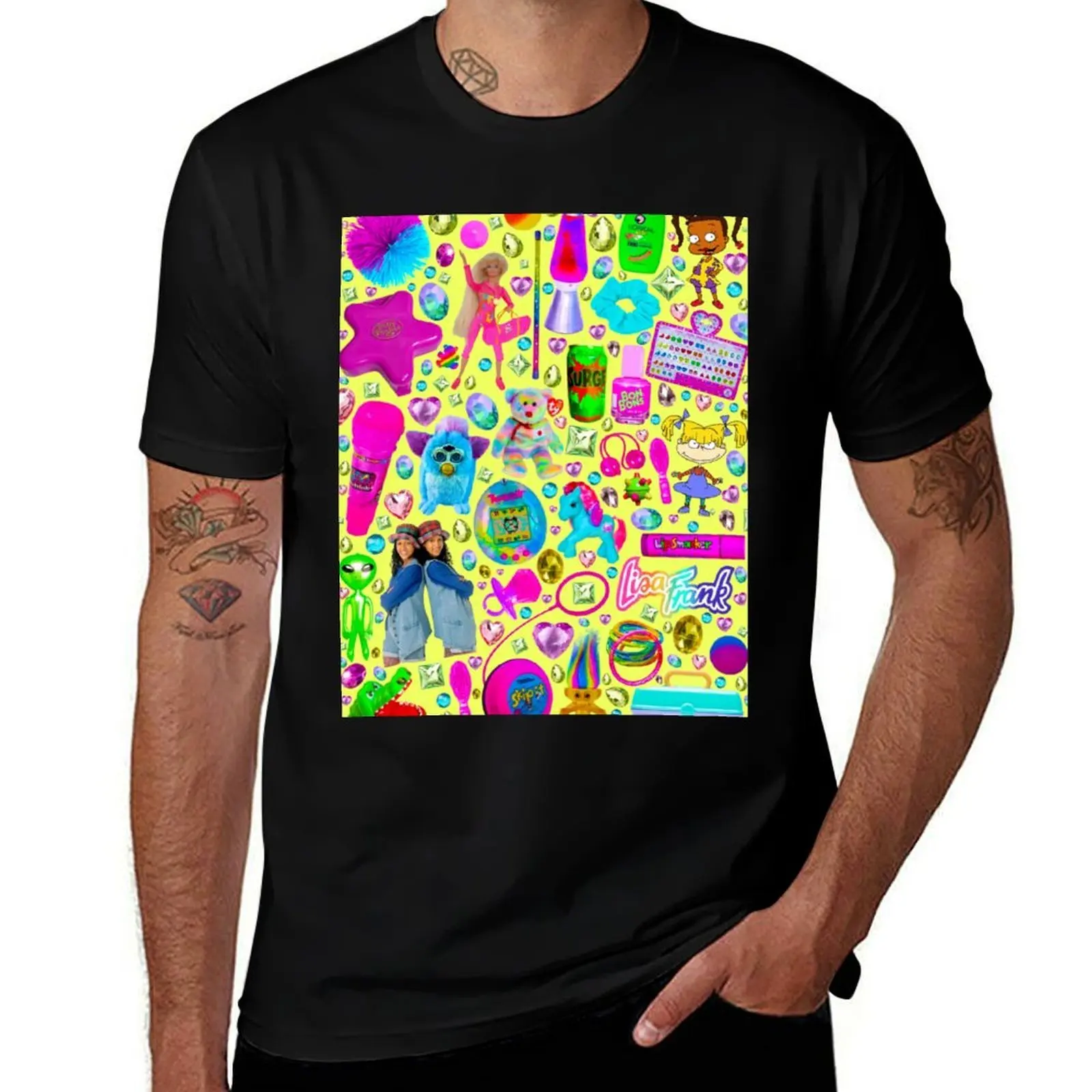 Yellow Nineties T-Shirt Plus Size Lightweight Top