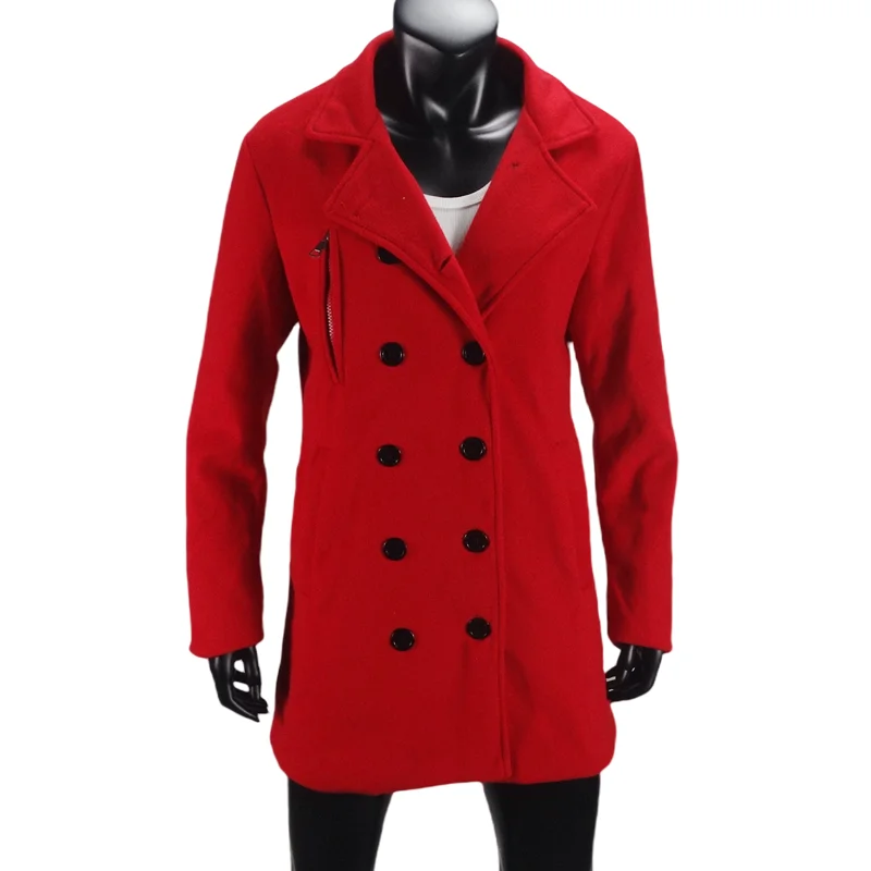 Outerwears Winter Women\'s Trench Coat Double Breasted with Lining European Size Coats Lapel Casual Long Jacket Women\'s Clothing