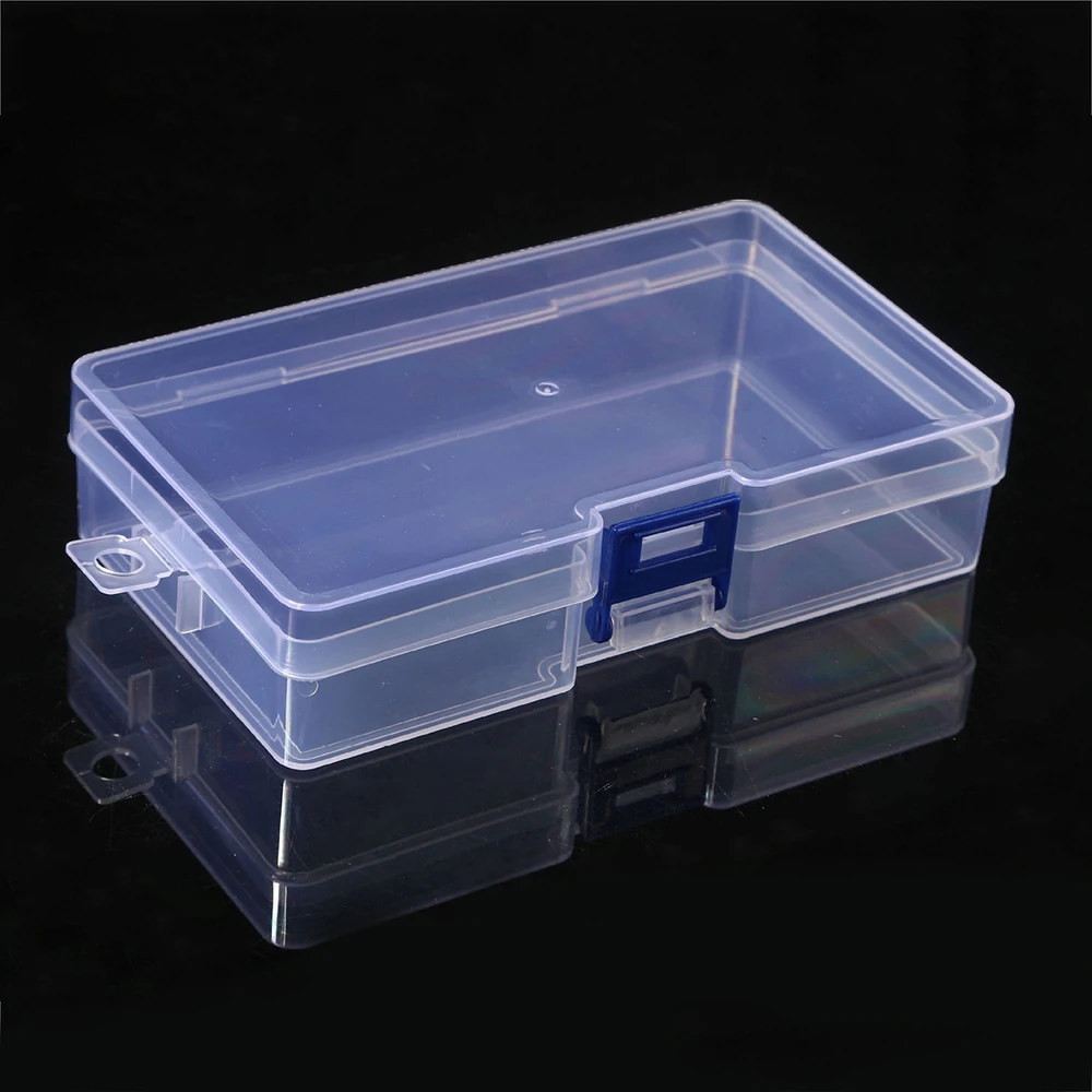 Transparent Plastic Storage Boxes Jewelry Box Empty Storage Box Container Beads Earring Box Jewelry Rectangle Case 145*85*35mm