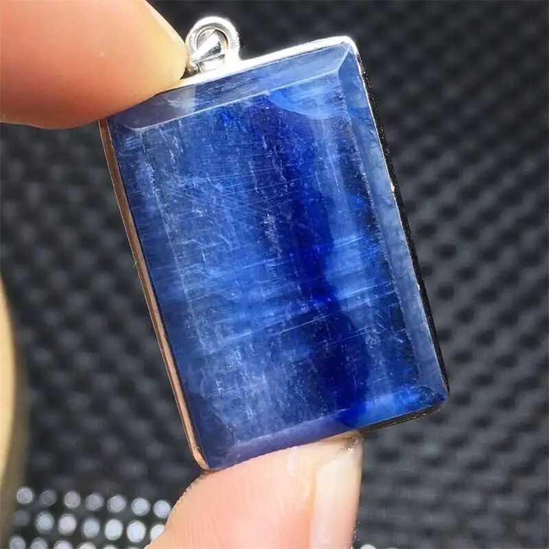 

S925 Natural Kyanite Pendant Fashion Shape For Making DIY Healing Jewelry Necklace Holiday Gift 1PCS