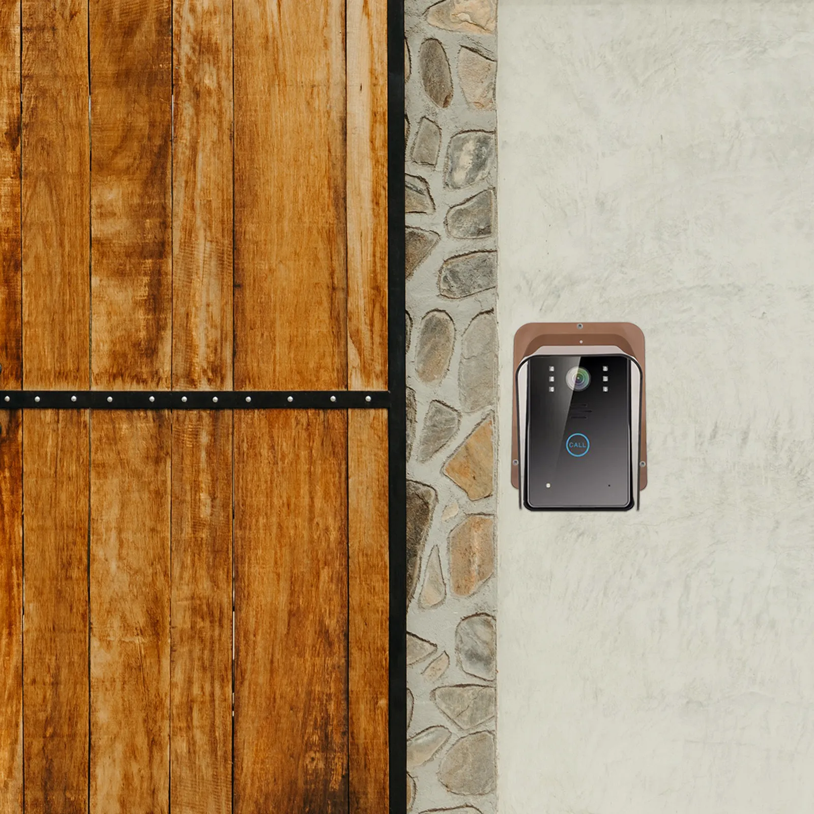 Outdoor Doorbell Protector Acrylic Rain Cover for Door Access Control Machine Doorbell Bell Weatherproof Sunproof Scratch