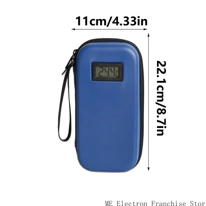 Insulated Diabetes Travel Bag Feature Real Time Temperature Monitoring&Reusable Ice Packs for Cool Medication Transport