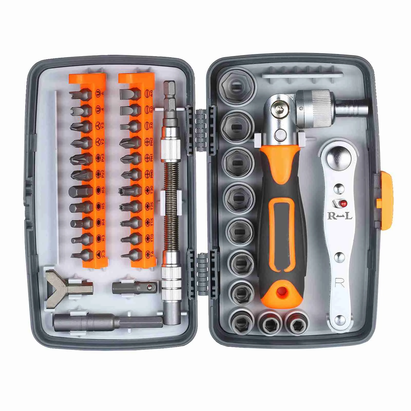 

Precision Ratchet Screwdriver Bit Set Magnetic Screwdrivers Kit Electronics Repair Tool Kit with Flexible Shaft Extension Rod