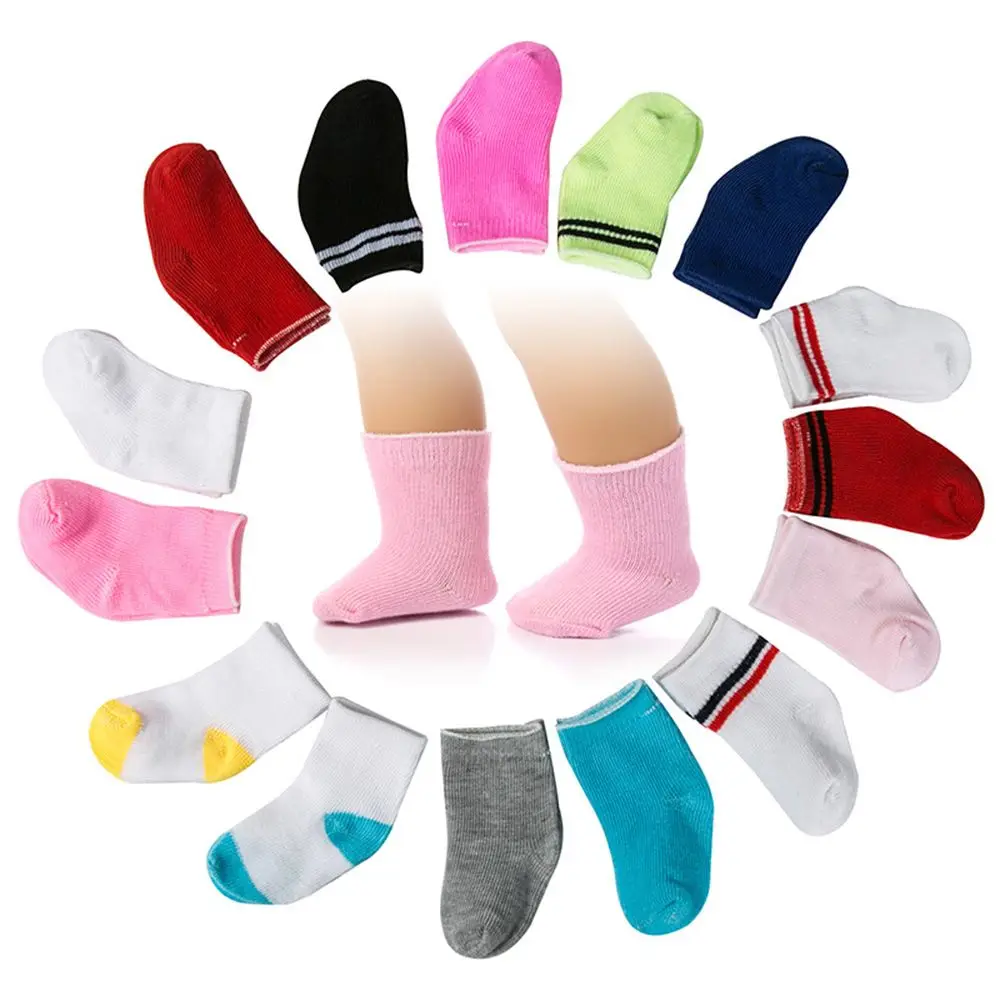 1 Pair DIY   Clothes Dollhouse Accessories Sports Stocking Fit 18 Inch/43cm Mini Socks  Wear