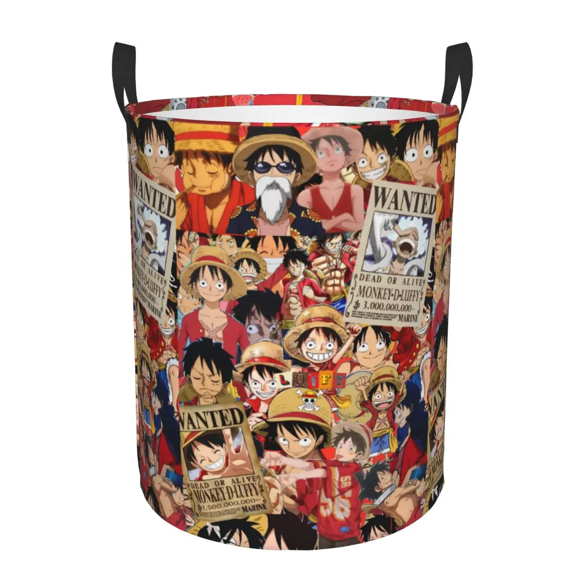Custom One Pieces Anime Laundry Basket Collapsible Pirate King