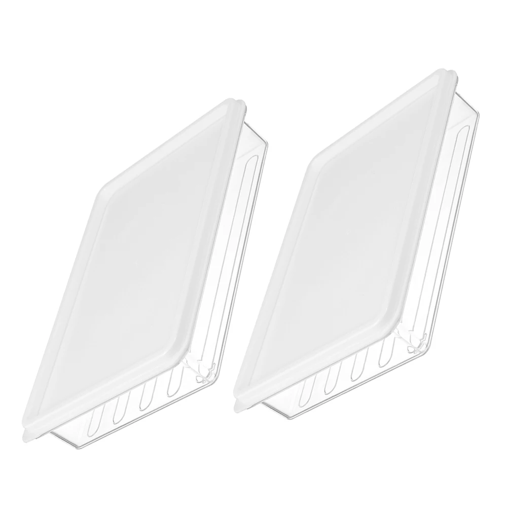 

2pcs Bacon Container Fridge Keeper Transparent Food Storage Preservation Box for Meat Containers For Fridge Refrigerator Meat