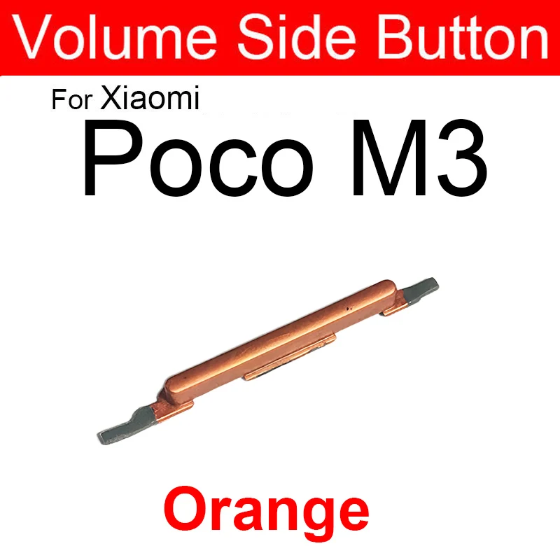 For Xiaomi Poco Pocophone M3 M3 Pro X3 X3 Pro X3 NFC Volume Audio Control Side Key Buttons Volume Side Button Repair Parts