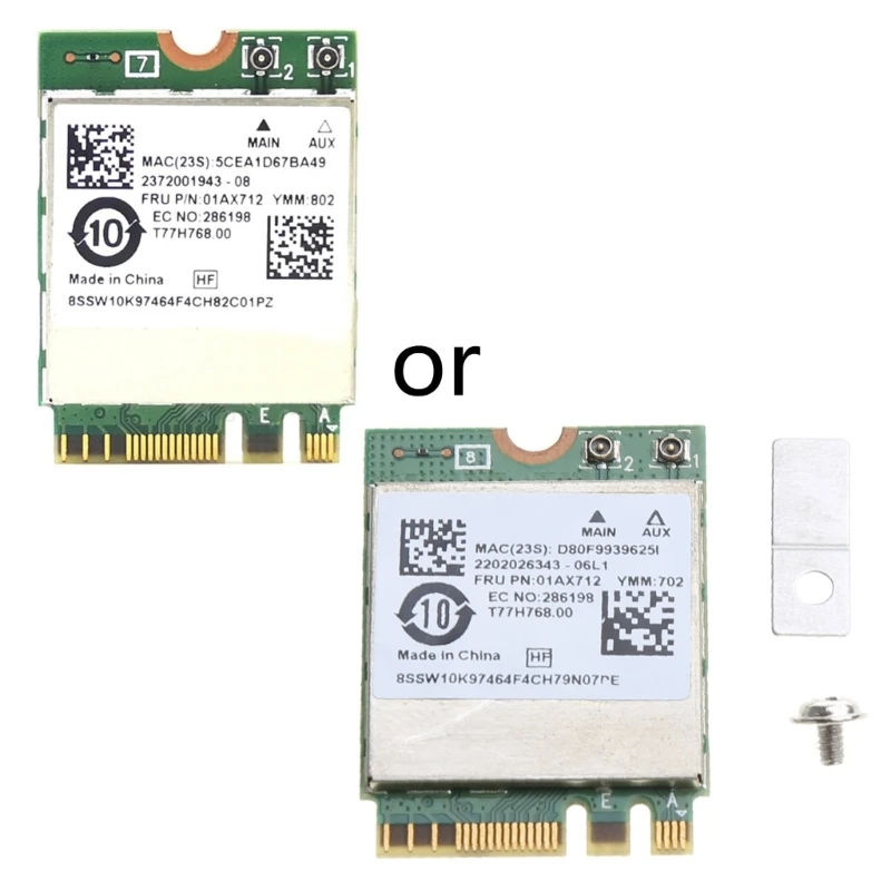 

A52B RTL8822BE Сетевая карта 802.11AC 2.4 BT4.0 M2-NGFF 1200M Беспроводная карта Wi-Fi