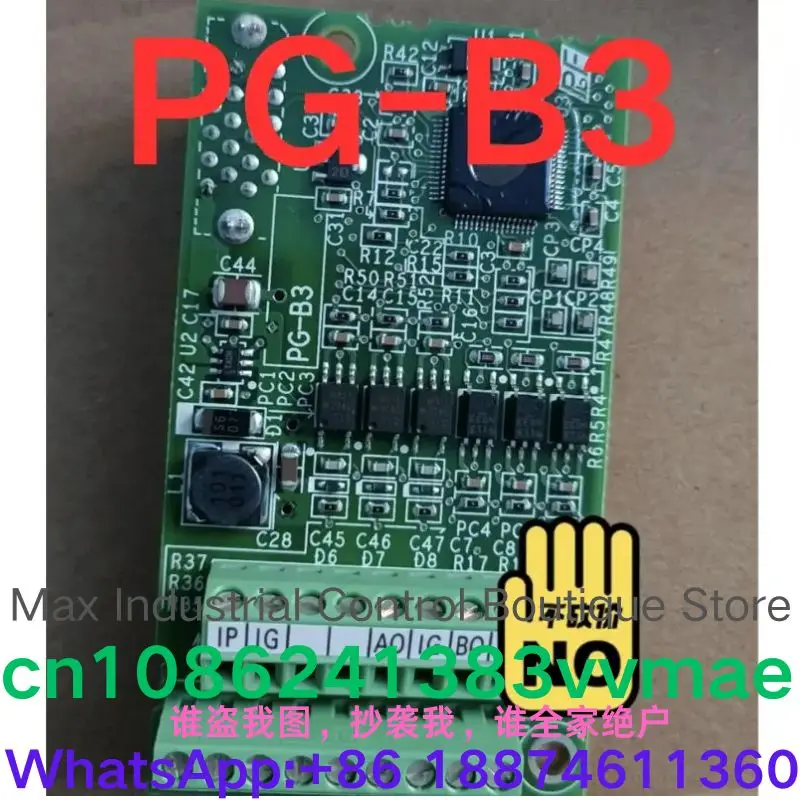 Second Hand Test OK Frequency Converter PG Card PG-B3 for Industrial Use Quality Assured