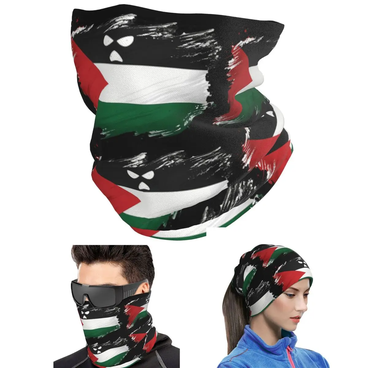 Kneecap Belfast Irish Gaeilge We Are Watching Logo Bandana Neck Cover Printed Face Scarf Warm Face Mask Unisex Adult All Season
