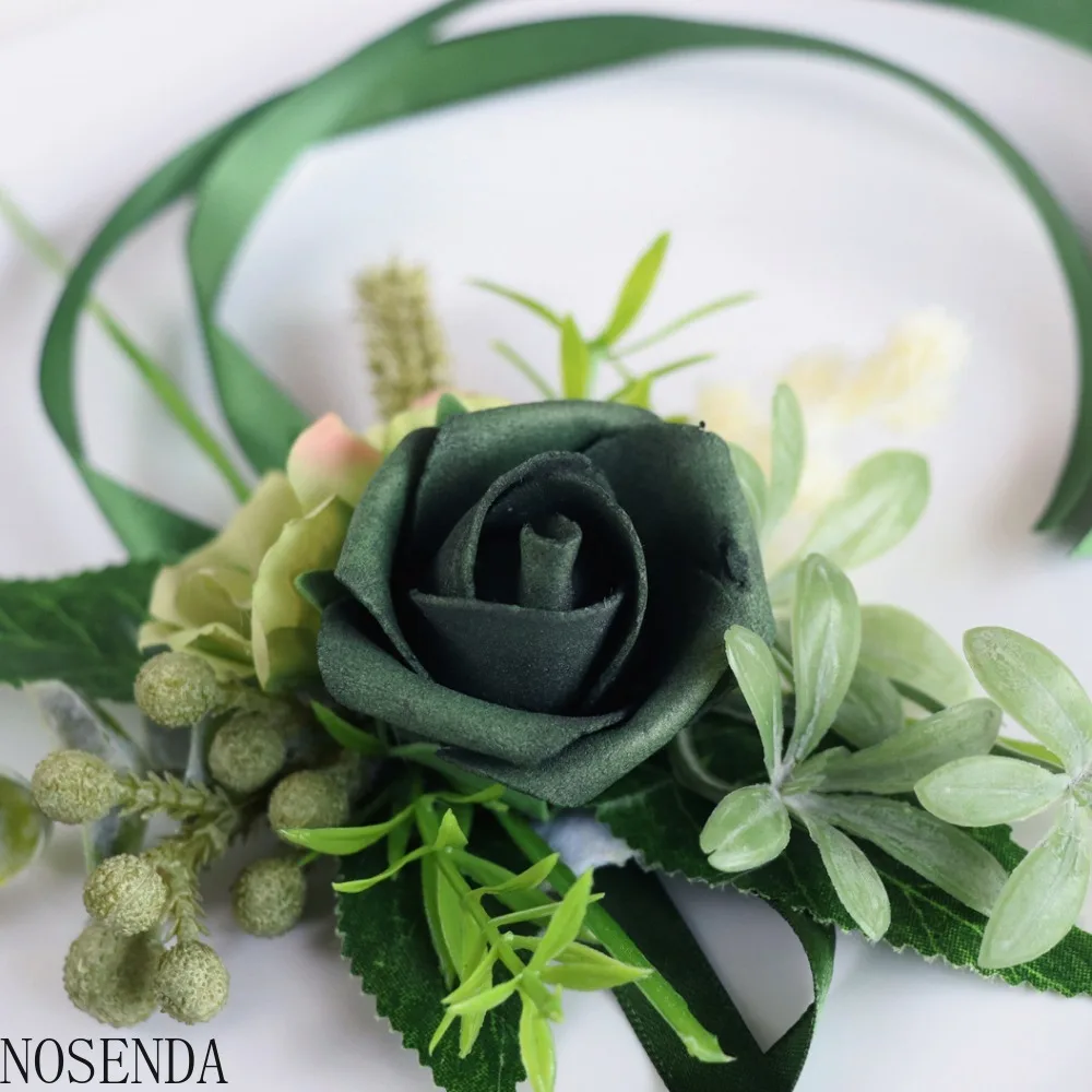 Набор корсажа и бутоньерки для свадьбы, выпускного вечера, вечеринки, выпускного вечера, праздника, искусственные цветы, аксессуары, украшение костюма