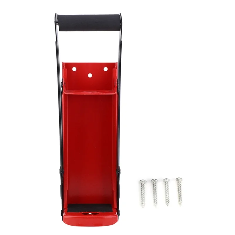 

500ML Can Crusher Red Steel Rubber Handle Plastic Bottle Recycling Tool With Opener