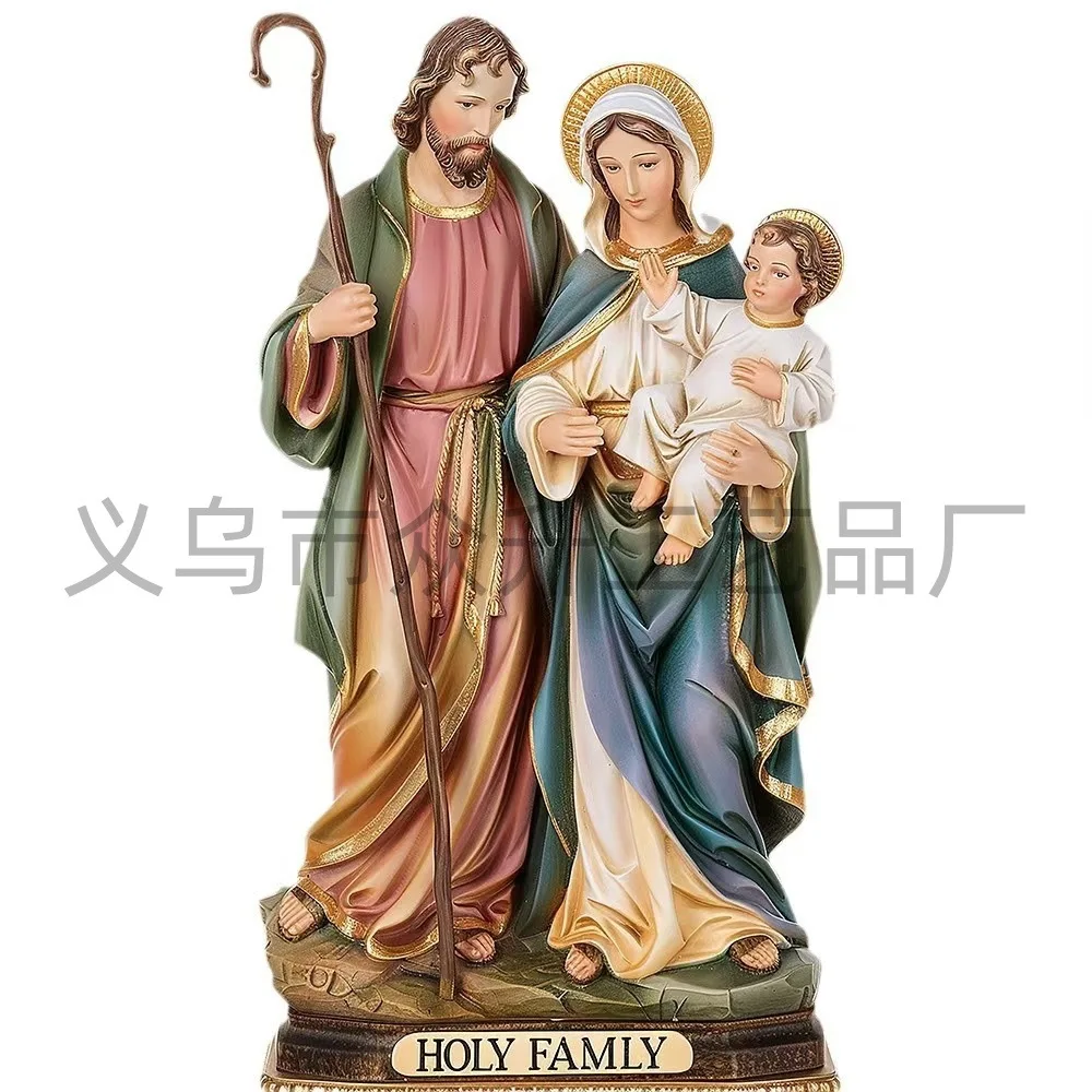 سيدةنا ماريا جوزيف المهد الأسرة زخرفة النحت الديني هدية عيد الميلاد