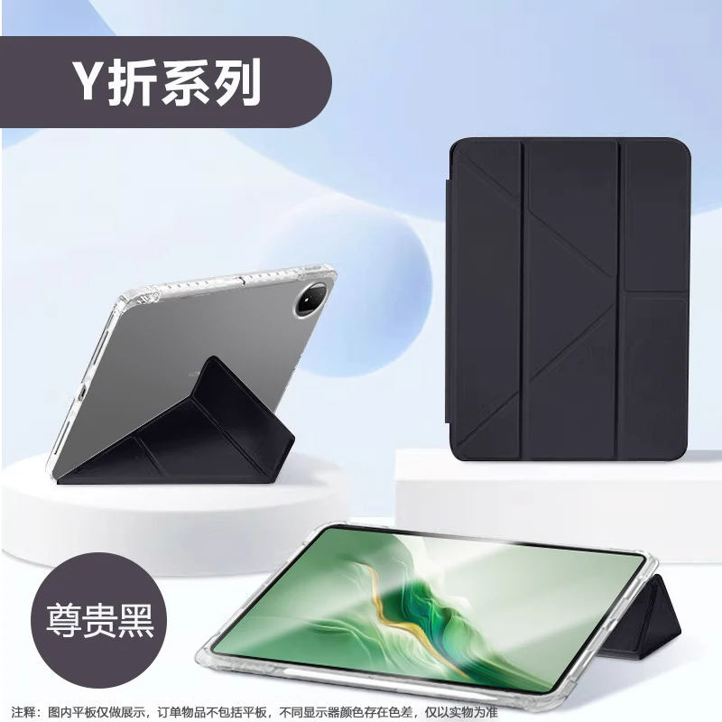 For Honor Magic Pad 2 Case with Pencil Holder Smart Fold Leather Acrylic Back Stand Cover For Funda MagicPad 2 Case 12.3 inch